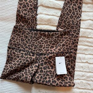 Nike Brown and Black Animal Print Leggings